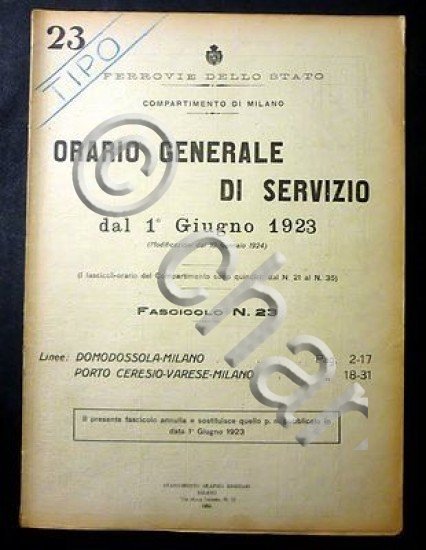 Ferrovie Orario Generale Servizio - Linea Domodossola Milano Ceresio Varese …