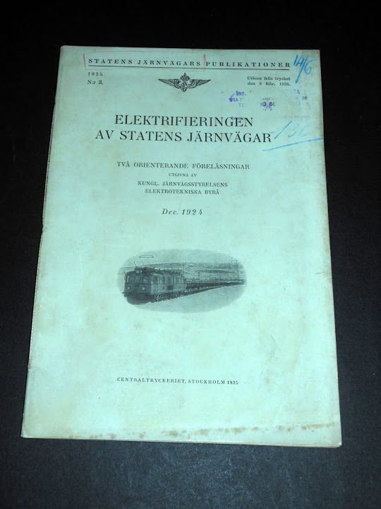 Ferrovie Svezia - Sverige - Elektrifieringen Av Statens Järnvägar - … | Immagine principale
