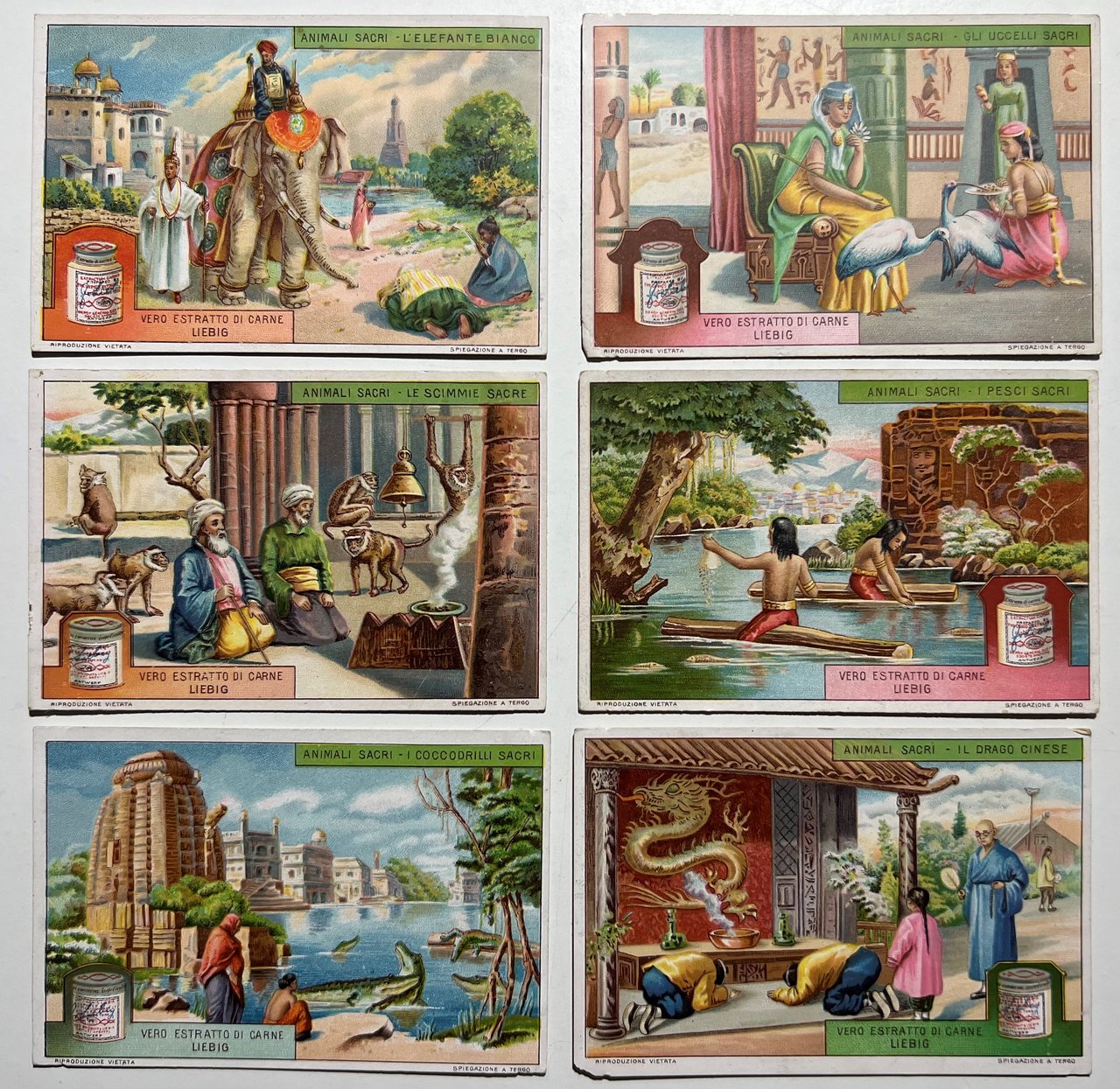 Figurine LIEBIG - Animali Sacri - Rif. N° 1134 - … | Immagine principale