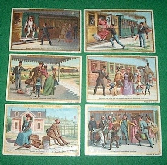 Figurine LIEBIG - Avventure in ferrovia - Rif. N° 306