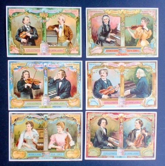 Figurine LIEBIG - Celebrità Musicali - Rif. N° 596 | Immagine principale