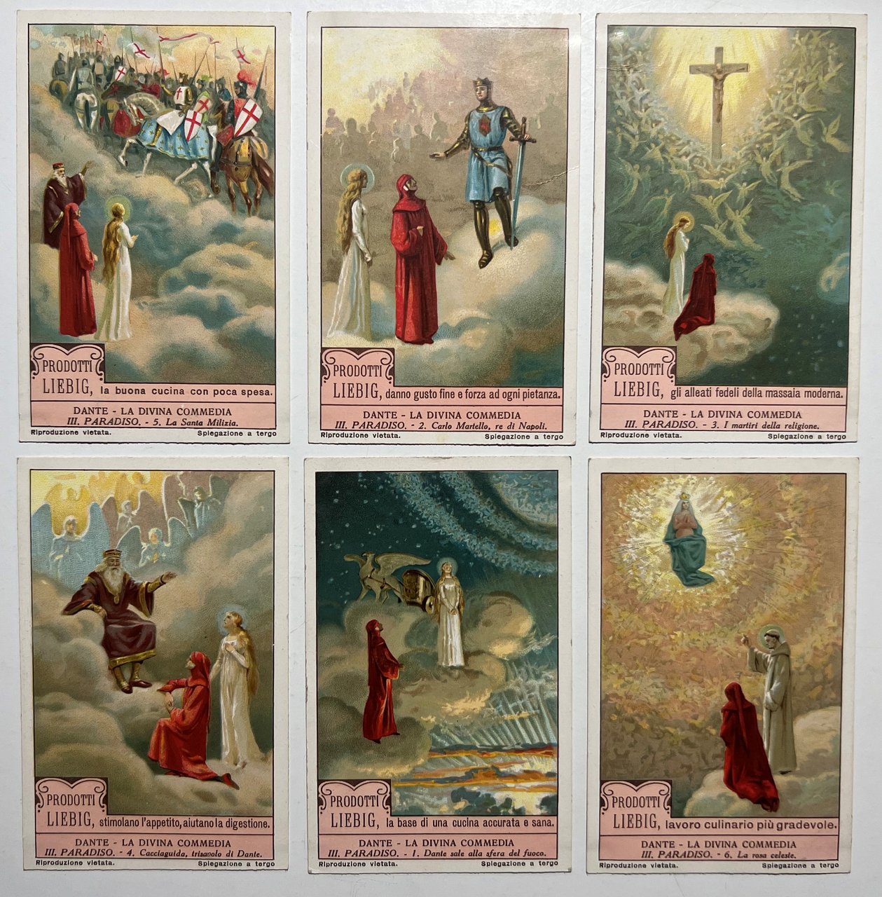 Figurine LIEBIG - Dante, La Divina Commedia - Paradiso - …