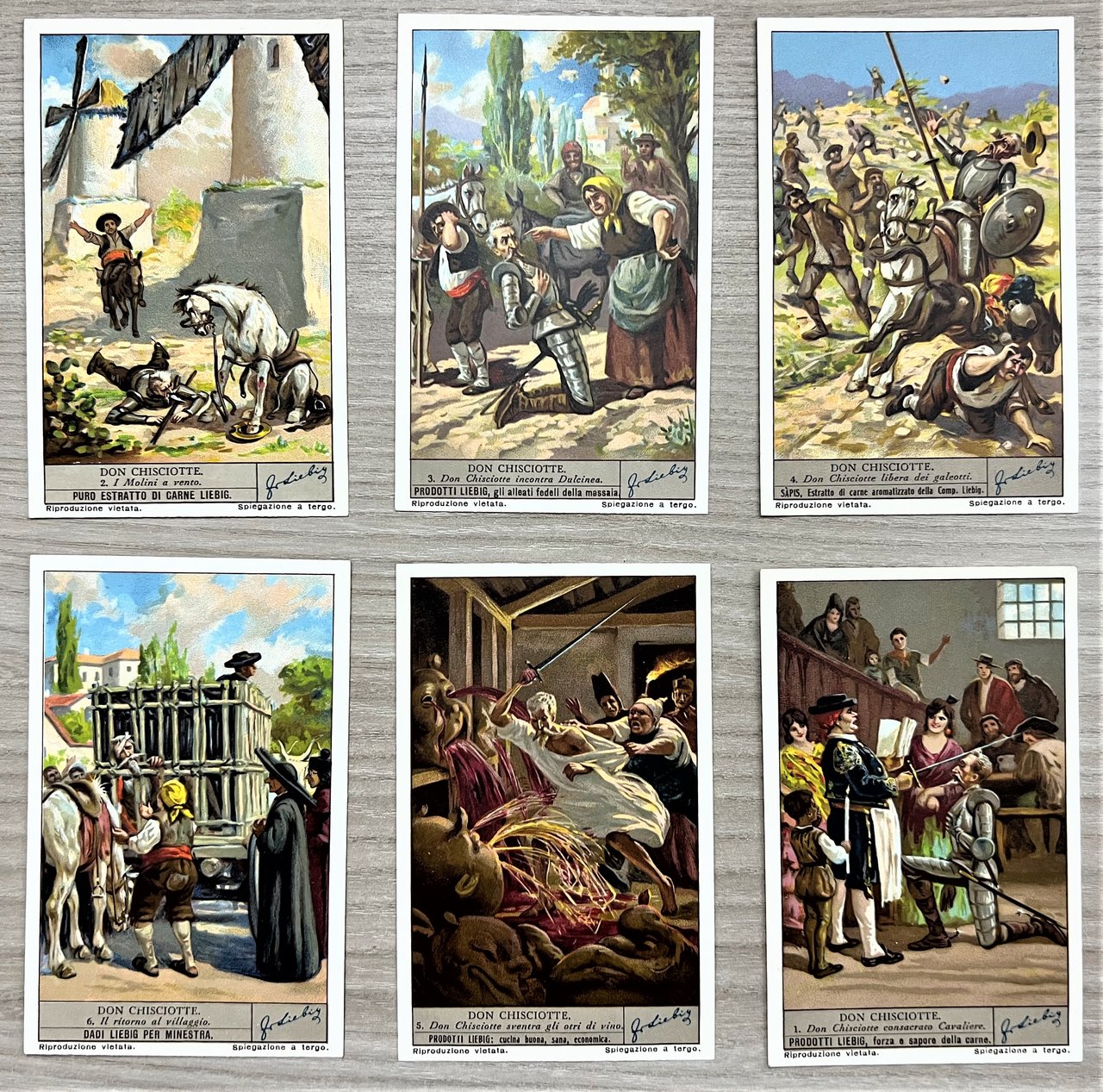 Figurine LIEBIG - Don Chisciotte - Rif. N° 1334 - …