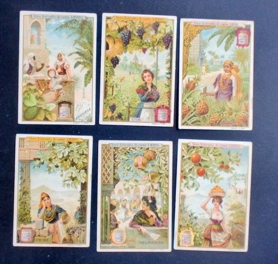 Figurine LIEBIG - Frutta e Ragazze in costume - Rif. … | Immagine principale