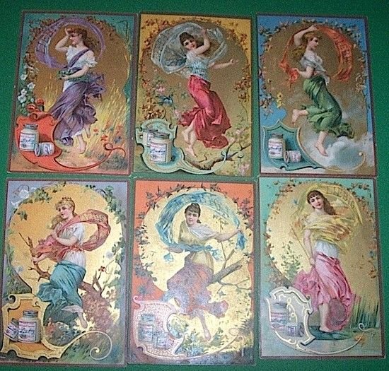 Figurine LIEBIG - Geni o silfidi con velo - Rif. … | Immagine principale