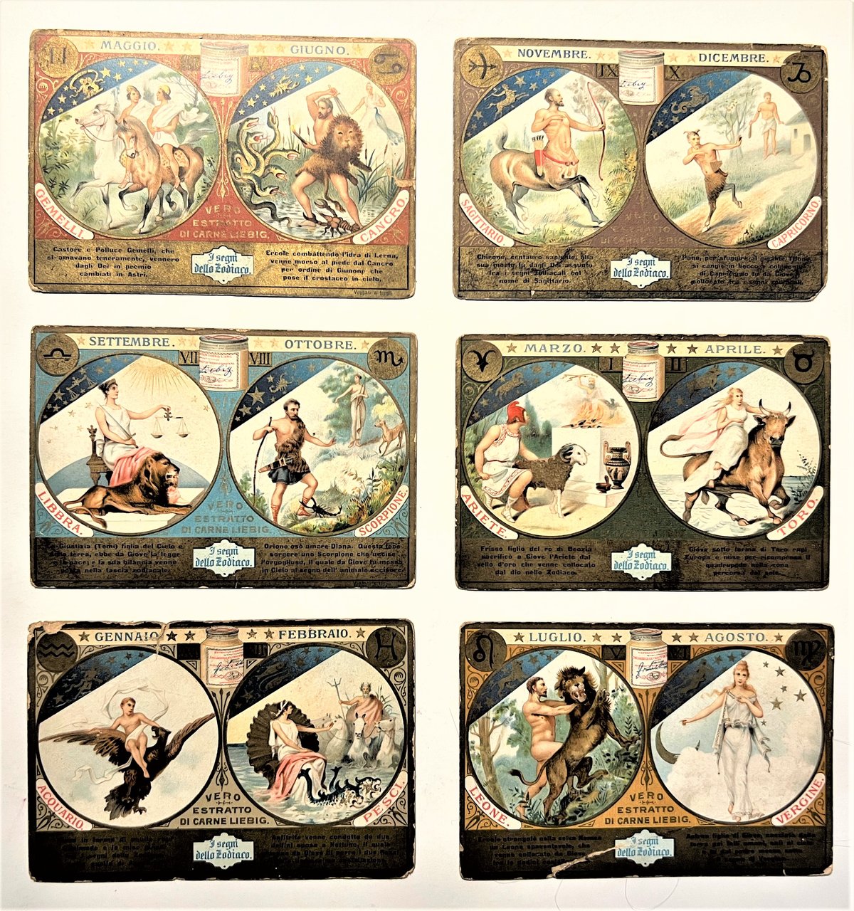 Figurine LIEBIG - I Segni dello Zodiaco - Rif. N° …