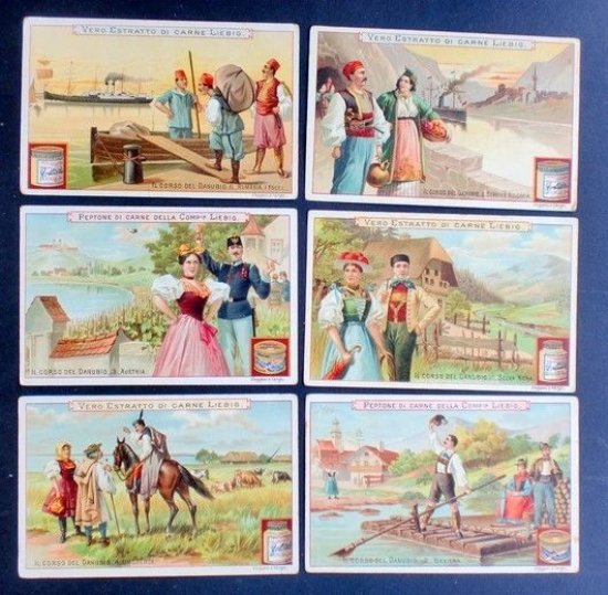 Figurine LIEBIG - Il corso del Danubio - Rif. N° … | Immagine principale