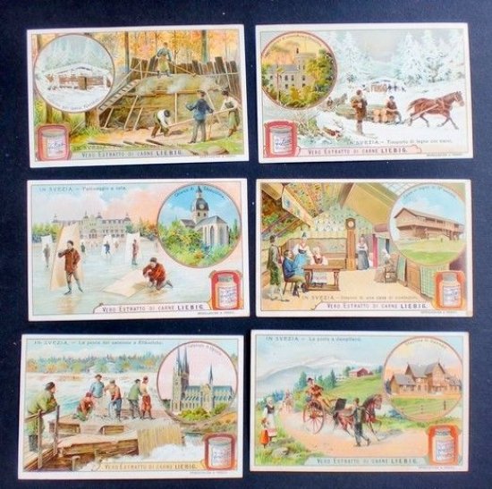 Figurine LIEBIG - In Svezia - Rif. N° 869 | Immagine principale