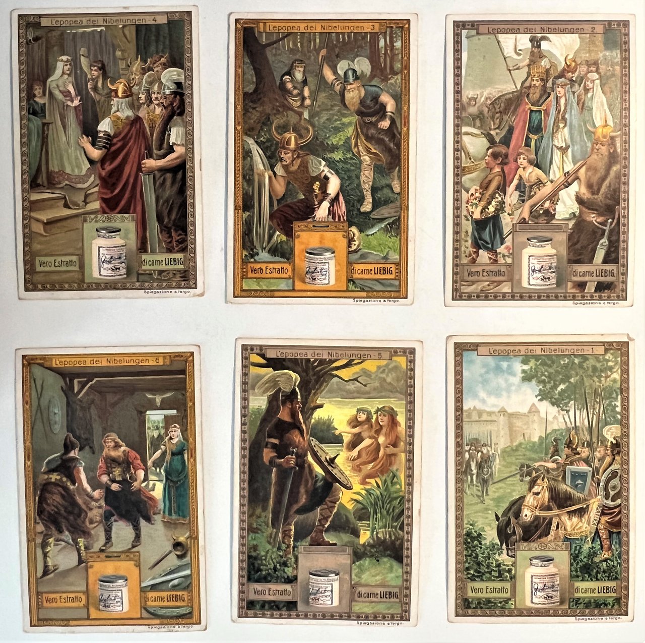 Figurine LIEBIG - L'Epopea dei Nibelungen - Rif. N° 992 …