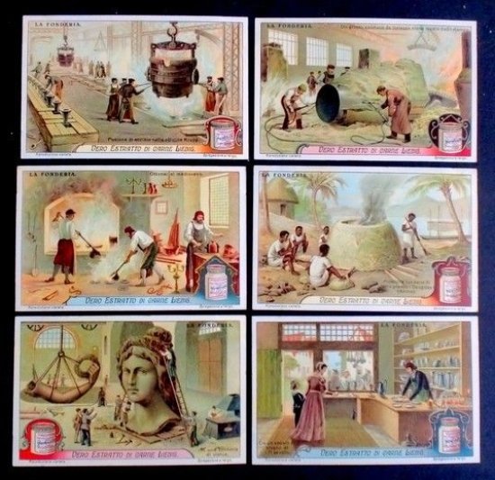 Figurine LIEBIG - La Fonderia - Rif. N° 1117 | Immagine principale