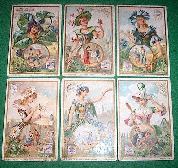 Figurine LIEBIG - Linguaggio dei fiori 3° - Rif. N° … | Immagine principale