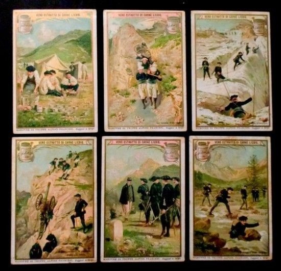 Figurine LIEBIG - Manovre di truppe alpine francesi - Rif. … | Immagine principale