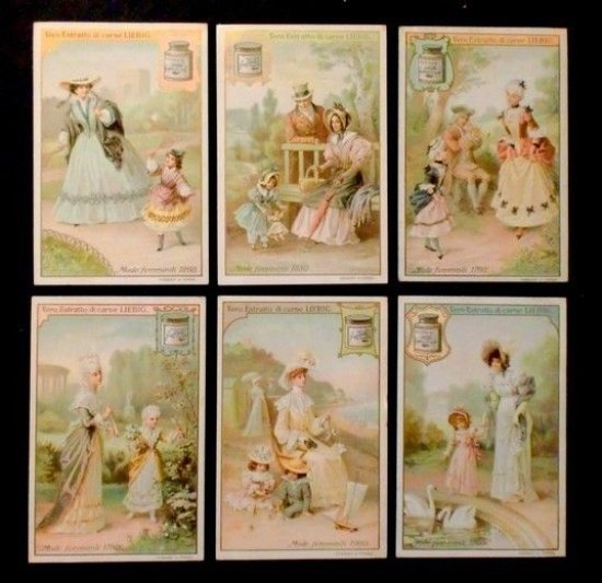 Figurine LIEBIG - Mode Femminili - Rif. N° 825 | Immagine principale