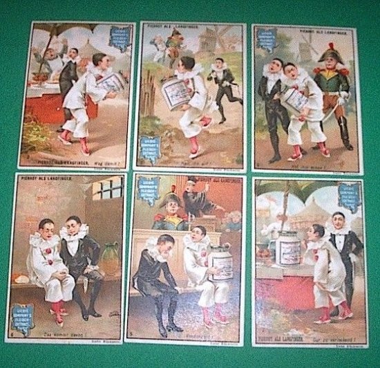 Figurine LIEBIG - Pierrots dalle lunghe dita - Rif. N° … | Immagine principale