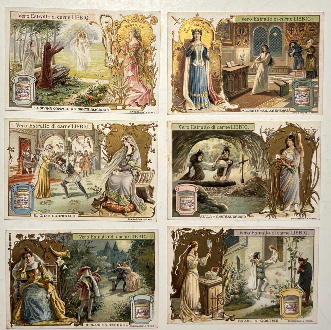 Figurine LIEBIG - Protagoniste di Opere celebri - Rif. N° …