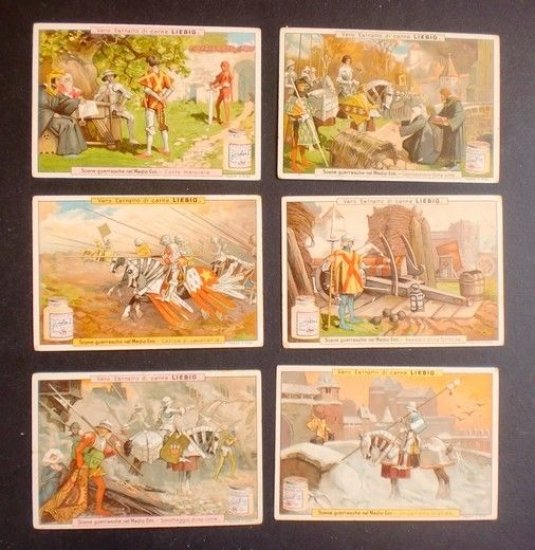 Figurine LIEBIG - Scene Guerresche nel Medioevo - Rif. N° … | Immagine principale