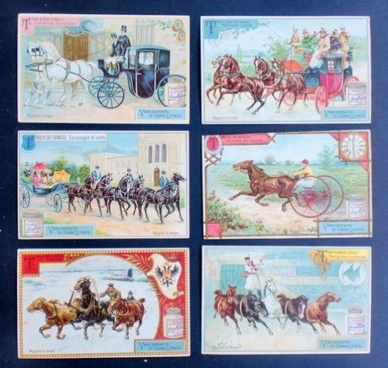 Figurine LIEBIG - Tiri a cavalli - Rif. N° 538 | Immagine principale