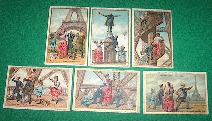 Figurine LIEBIG - Un' Ascensione alla torre Eiffel - Rif. … | Immagine principale