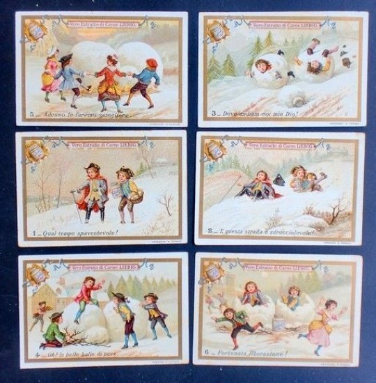 Figurine LIEBIG - Valanga o Palle di Neve - Rif. … | Immagine principale