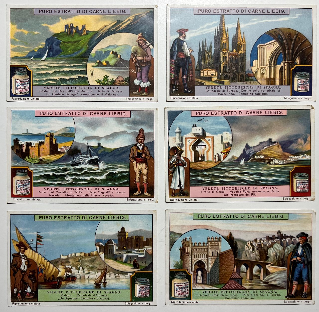 Figurine LIEBIG - Vedute Pittoresche di Spagna - Rif. N° … | Immagine principale