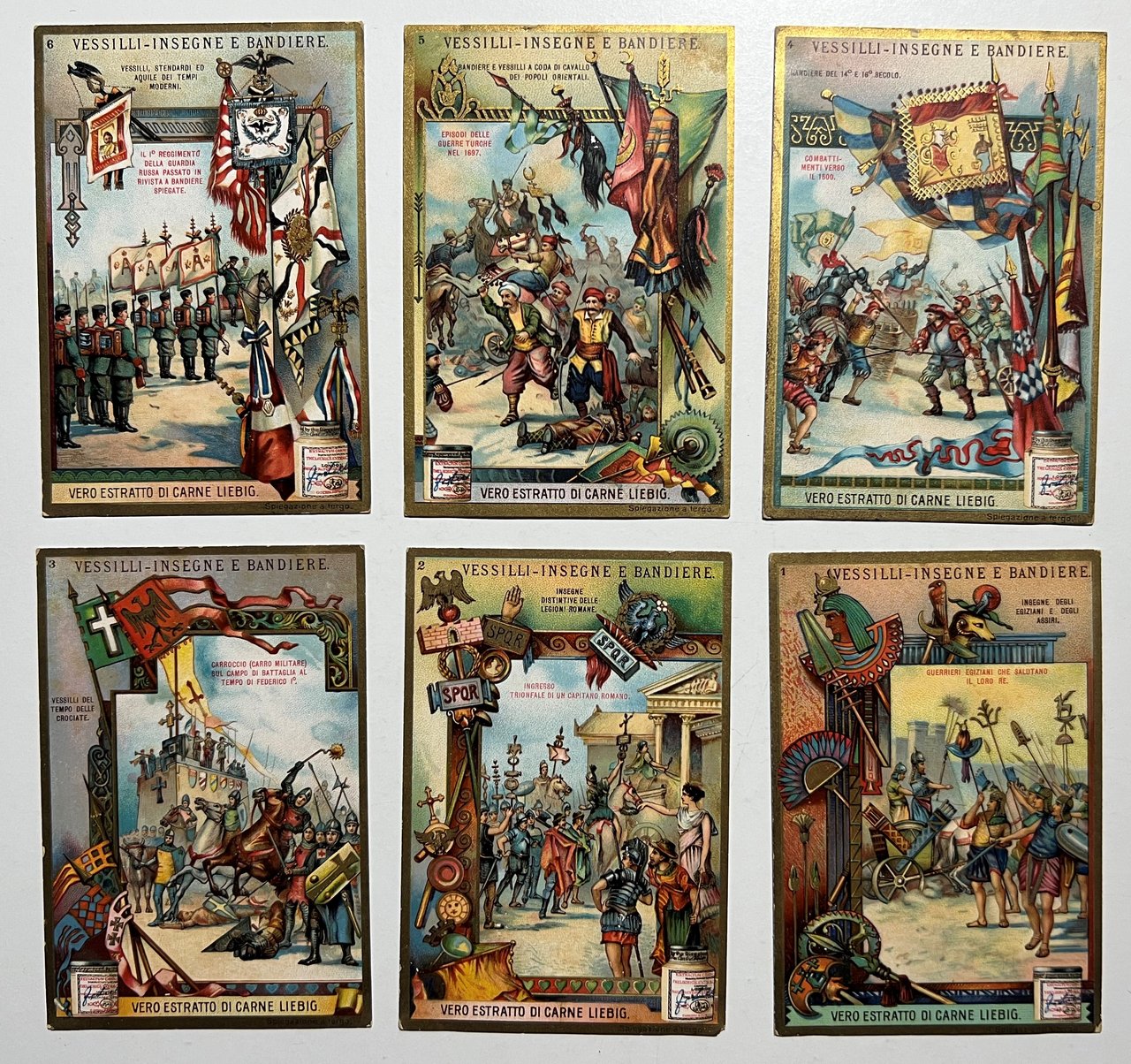 Figurine LIEBIG - Vessilli - Insegne e Bandiere - Rif. … | Immagine principale