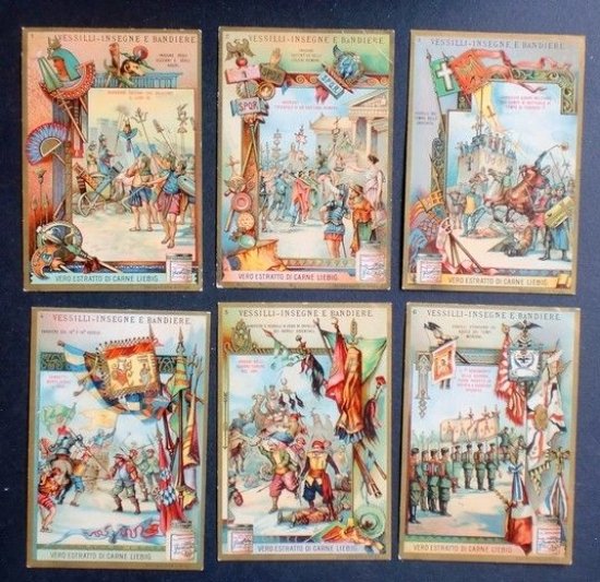 Figurine LIEBIG - Vessilli - Insegne e Bandiere - Rif. … | Immagine principale