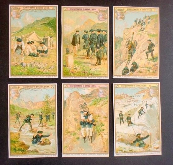 Figurine LIEBIG Manovre di Truppe Alpine Francesi - Rif. N° … | Immagine principale