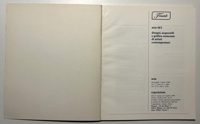 Finarte Asta 463 - Disegni, acquerelli e grafica numerata di … | Immagine Gallery 2
