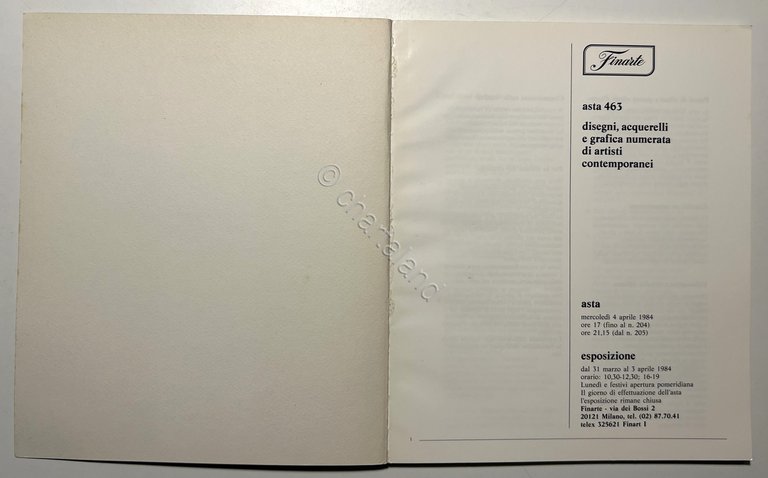 Finarte Asta 463 - Disegni, acquerelli e grafica numerata di … | Immagine Gallery 5