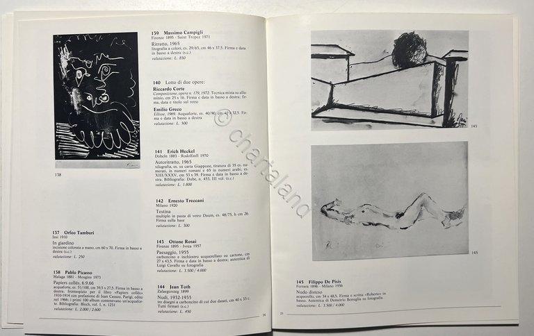 Finarte Asta 463 - Disegni, acquerelli e grafica numerata di … | Immagine Gallery 8