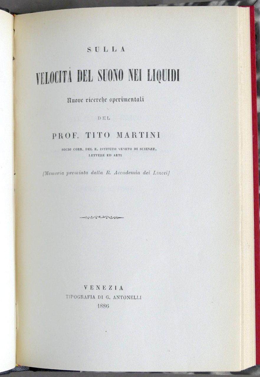 Fisica - T. Martini - Sulla velocità del suono nei …