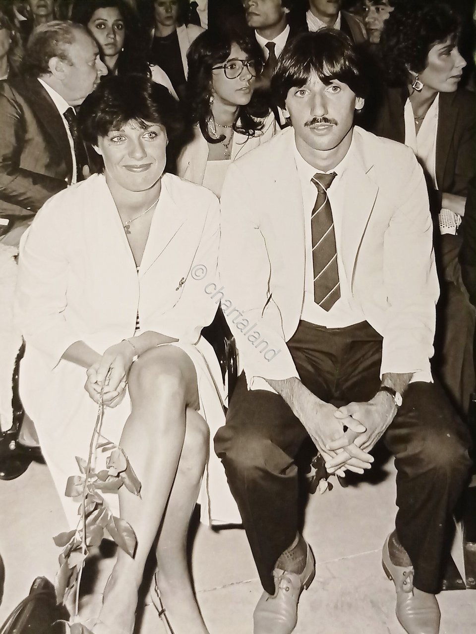 Foto Agenzia - Calciatore francese Bernard Genghini con la moglie …