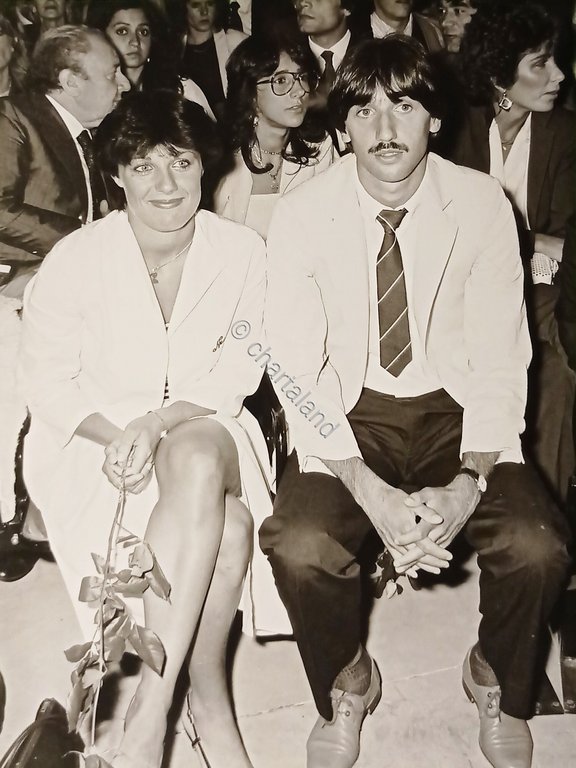 Foto Agenzia - Calciatore francese Bernard Genghini con la moglie …