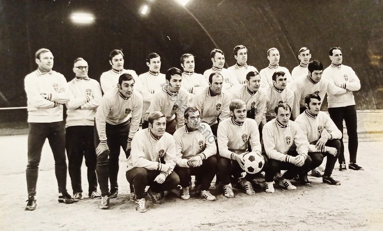 Foto Agenzia - Nazionale di Calcio della Svezia - 1970 …