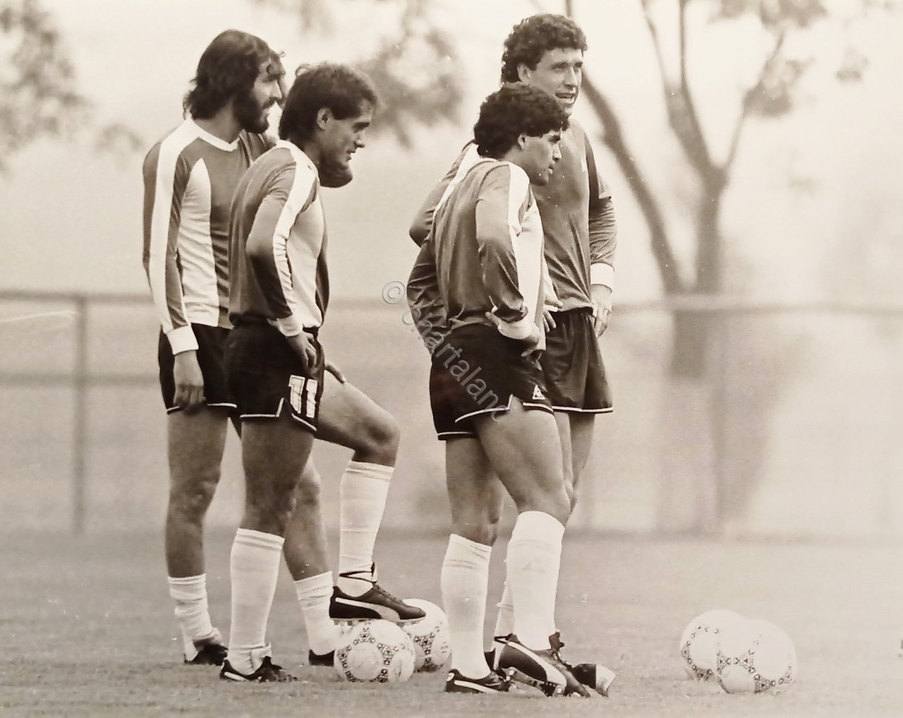 Foto Agenzia Calcio - Valdano - Pasculli - Maradona - …