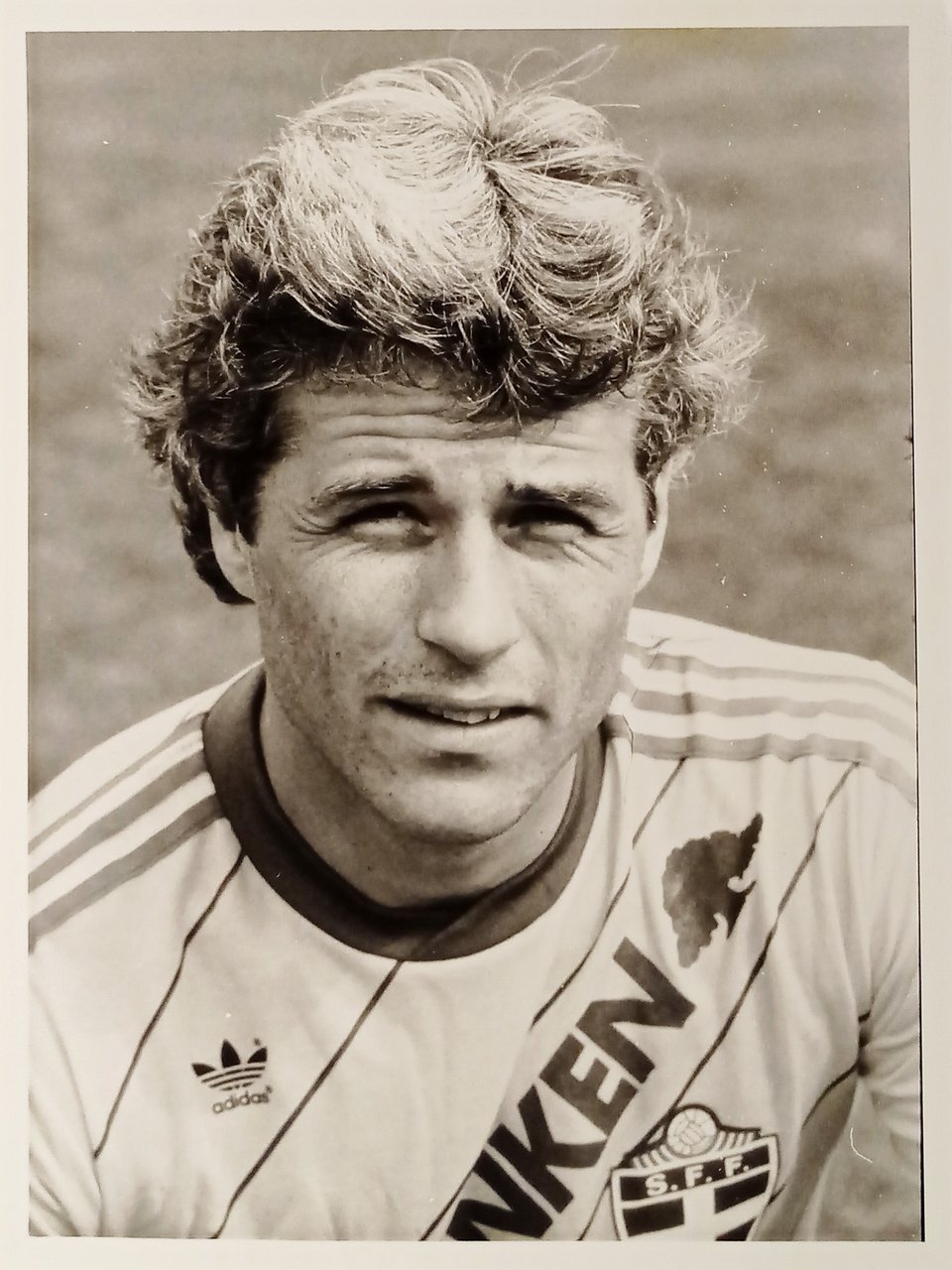 Foto Agenzia Calcio Svezia - Calciatore Glenn Hysén 1970 ca.