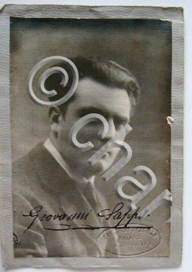 Foto autografo Giovanni Sappa anni '30