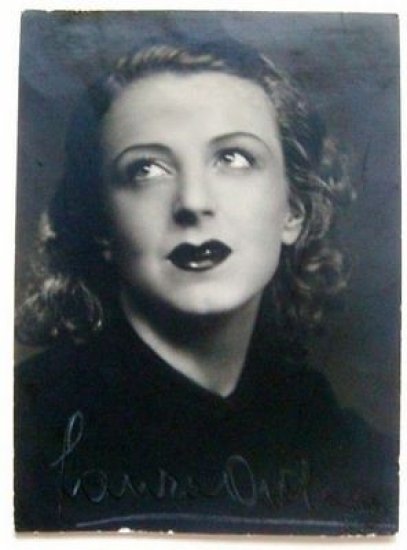 Foto autografo Laura Adani attrice anni '40