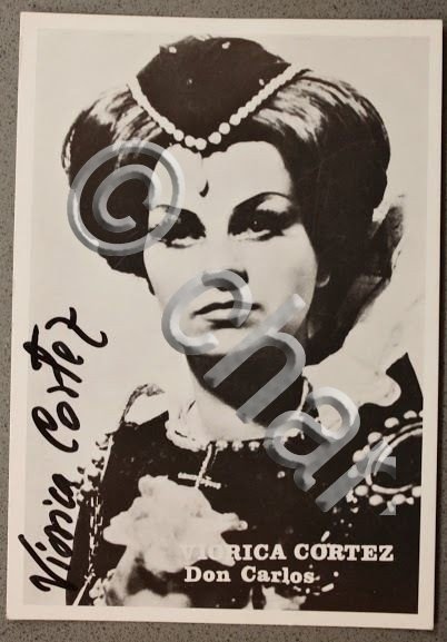 Foto Autografo lirica mezzosoprano Viorica Cortez 1969 Don Carlos | Immagine Gallery 1