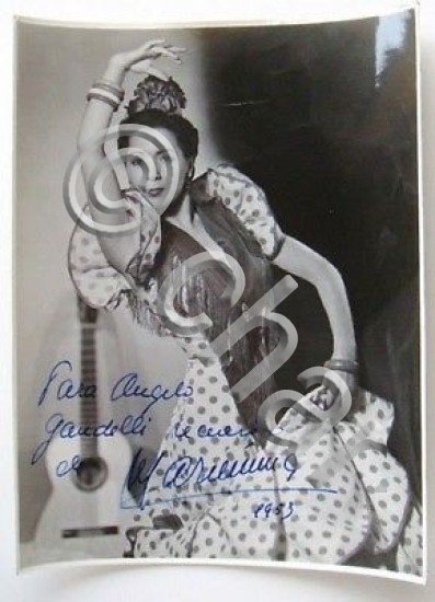 Foto autografo teatro lirico Mariemma 1953