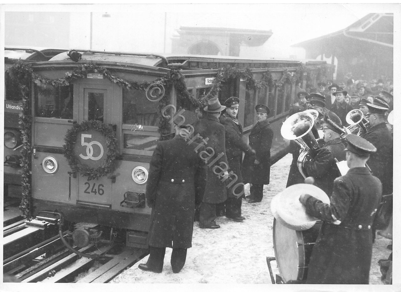 Foto Berlin's U- Bahn cerimonia 50° Anniversario 1952