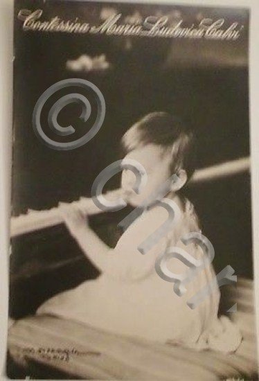 Foto cartolina - Contessina Maia Ludovica Calvi - Savoia