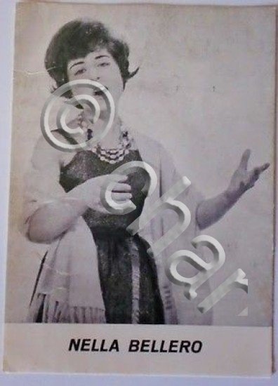 Foto Cartolina - Nella Bellero - Cantante