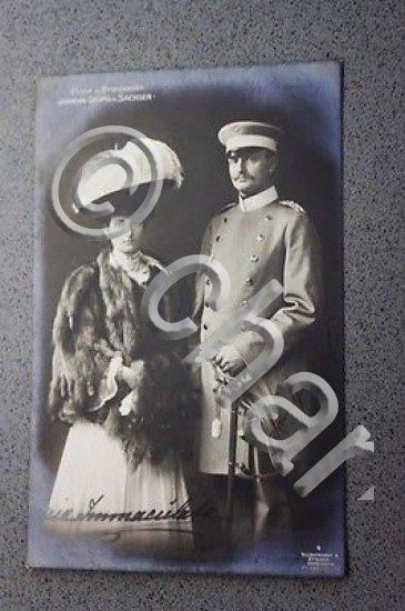 Foto Cartolina - Principe Giorgio di Sassonia e Luisa d'Asburgo …