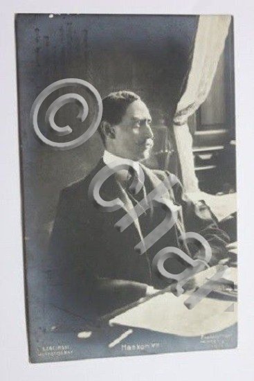 Foto cartolina - Re di Norvegia Haakon VII 1909 ca