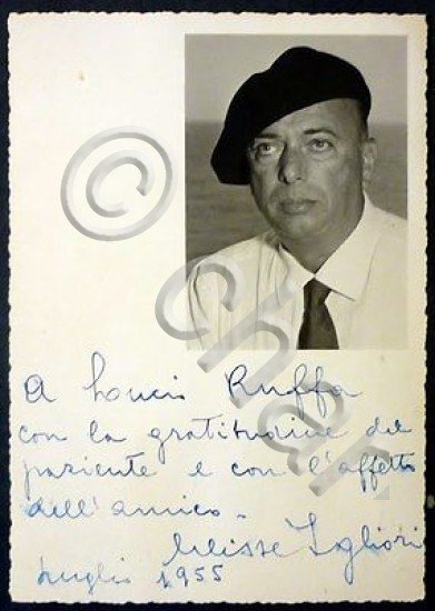 Foto Cartolina Arditi Marcia Roma Autografo Ulisse Igliori - 1955 RARO