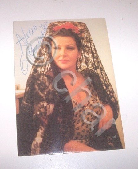 Foto cartolina Autografo lirica Mezzosoprano Carmen Gonzalez anni 80 - … | Immagine principale