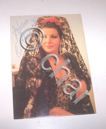 Foto cartolina Autografo lirica Mezzosoprano Carmen Gonzalez anni 80 - … | Immagine Gallery 2