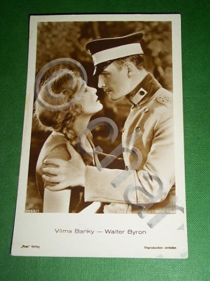 Foto Cartolina Cinema Teatro Lirica - Vilma BANKY e Walter …