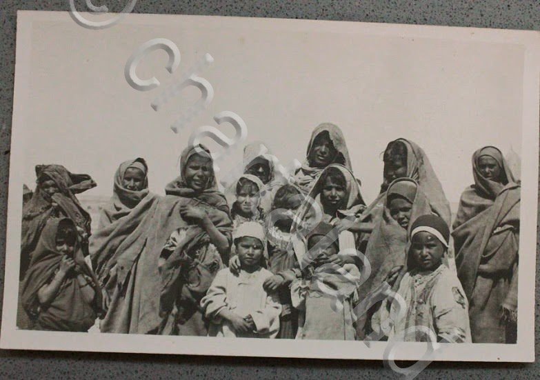 Foto cartolina d'epoca Guerra Italo Turca Berberi di Jeffren 1911